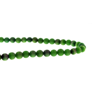 4mm Fiberoptic Cats Eye Round Brt Green 4CE02