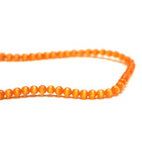 4mm Fiberoptic Cats Eye Round Med Orange 4CE24