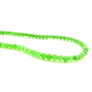 6mm Fiberoptic Cats Eye Round Mint Green 6CE25
