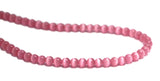 4mm Fiberoptic Cats Eye Round Pink 4CE12 - Mi Amore