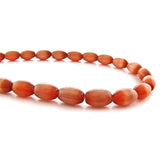 6X8mm Fiberoptic Cats Eye Oval/Rice Russet 68CE20