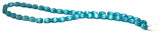 6X8mm Fiberoptic Cats Eye Oval/Rice Aqua 68CE09 - Mi Amore