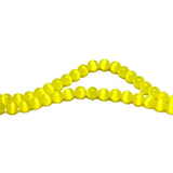 6mm Fiberoptic Cats Eye Round Yellow 6CE06