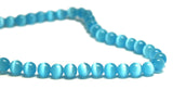 6mm Fiberoptic Cats Eye Round Aqua 6CE27 - Mi Amore