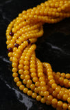 6mm Acrylic Gemstone Rounds Dark Amber GR29