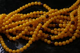 6mm Acrylic Gemstone Rounds Dark Amber GR29