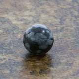 6mm Snowflake Obsidian Gemstone Round GR13
