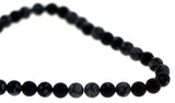 6mm Snowflake Obsidian Gemstone Round GR13 - Mi Amore