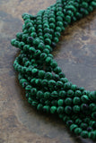 6mm Gemstone Rounds Malachite B GR14