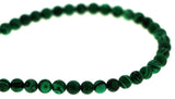 6mm Gemstone Rounds Malachite B GR14 - Mi Amore
