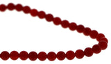 6mm Gemstone Rounds Carnelian Gr19 - Mi Amore