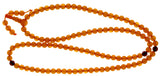 6mm Acrylic Gemstone Rounds Dark Amber GR29 - Mi Amore