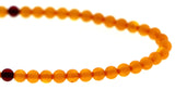 6mm Acrylic Gemstone Rounds Dark Amber GR29 - Mi Amore