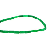 4x13mm rectangle gemstone beads Green Jade GRB04