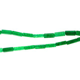 4x13mm rectangle gemstone beads Green Jade GRB04