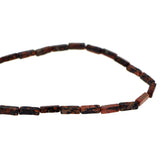4x13 rectangle gemstone snake skin beads GRB05