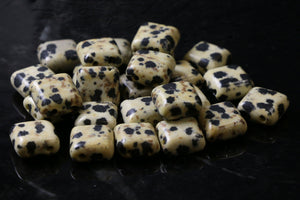 10X10mm Gemstone Spacer Zebrastone Grs08