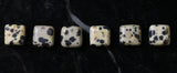 10X10mm Gemstone Spacer Zebrastone Grs08