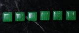10x10mm Gemstone Spacer Emerald 25pc GRS17