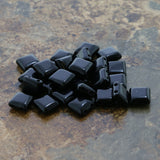 10X10mm Gemstone Spacer Black Stone Grs09