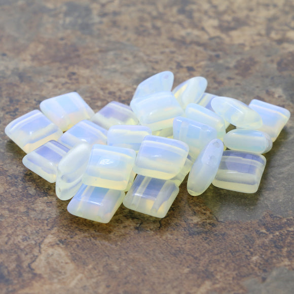 10X10 Gemstone Spacers Opal Grs23