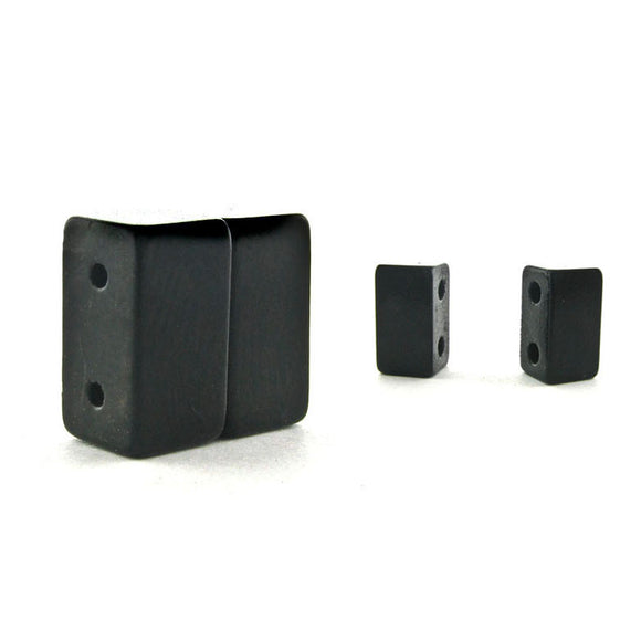 Magnetic Clasp 2 Hole Matte Black Sets Of 10 MC01