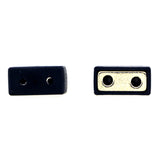 Magnetic Clasp 2 Hole Plastic Coated Black MC06