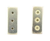 Magnetic Clasp 3 Hole Silver Plated Set of 10 MC08