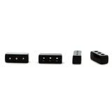 Magnetic Clasp 3 Hole Black Epoxy Sets Of 10 MC09