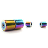 6mm Barrel Magnetic Clasp Set Of 10 Rainbow MC10