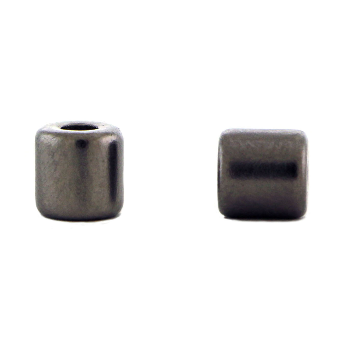 アクセサリー meg 6mm Barrel Magnetic Clasp Set Of 10 Gunmetal MC12