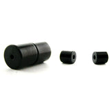 6mm Magnetic Clasp Set Of 10 Matte Black Barrel MC15