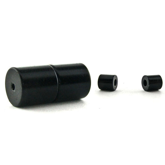 6mm Magnetic Clasp Set Of 10 Maglok Black Barrel MC17