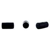 8mm Barrel Magnetic Clasp Set Of 10 Black Plastic Coated MC22