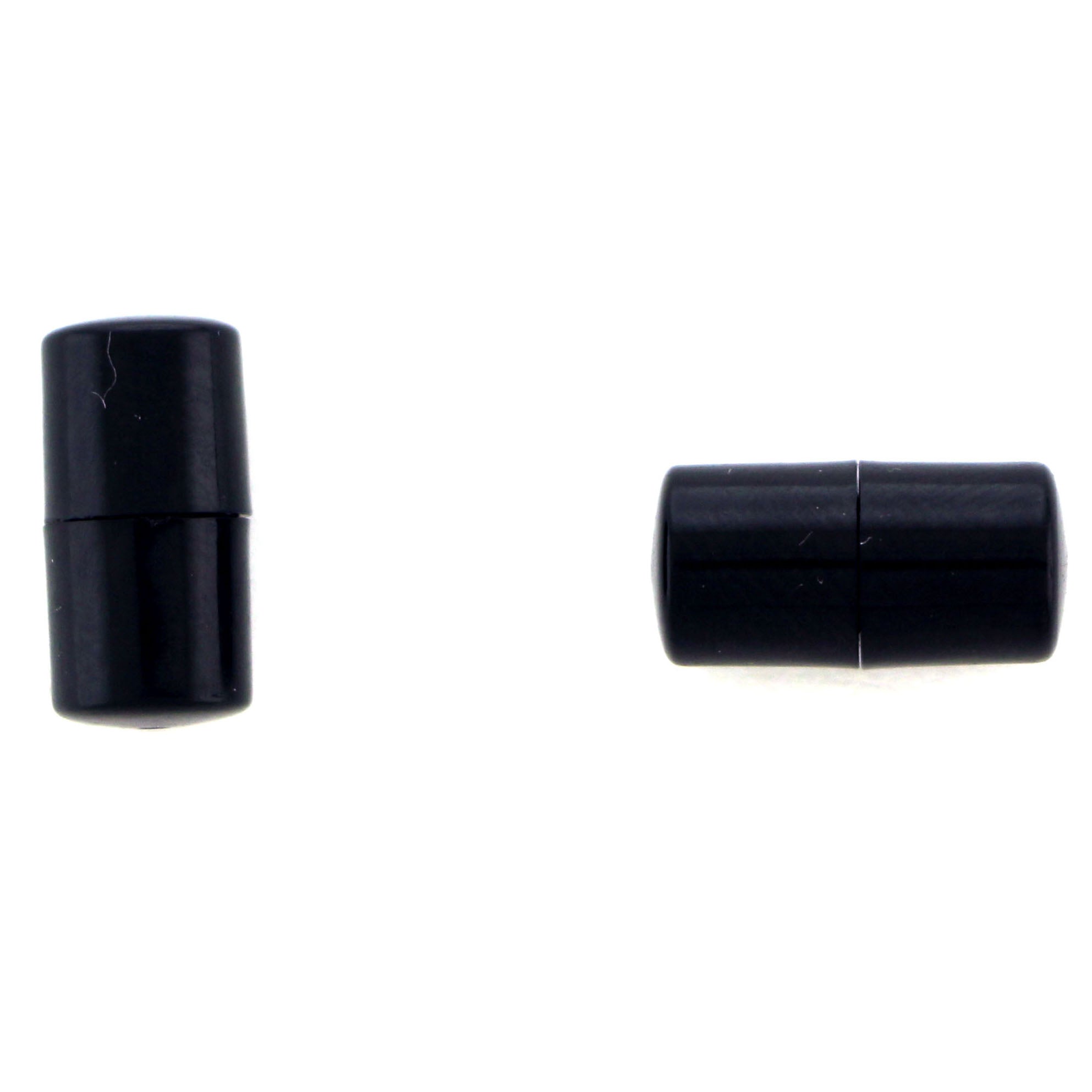 8mm Barrel Magnetic Clasp Set Of 10 Black Plastic Coated MC22 –  magneticjewelrysupply
