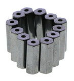 5X12mm Magnetic Hematite Hexagon Tube Mh18