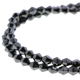 6X6mm Magnetic Hematite Bicone Mh45