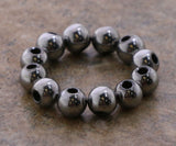 4mm Magnetic Hematite Silverplate MH27