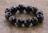 4mm Magnetic Hematite Faceted Round Mh30