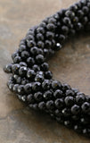8mm Magnetic Hematite Faceted Round Mh33