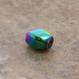 5X8mm Magnetic Hematite Rainbow Twist MH34