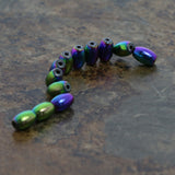 4X6mm Magnetic Hematite Rainbow Rice/Oval Mh42