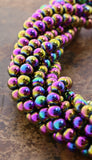 8mm Magnetic Hematite Rainbow Round MH44