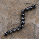 6X6mm Magnetic Hematite Bicone Mh45