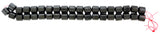 10mm Magnetic Hematite Drum MH53 - Mi Amore