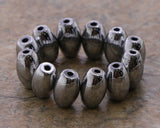5X8mm Magnetic Hematite Silverplated Rice Mh61