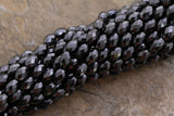 8X12mm Magnetic Hematite Faceted Rice MH70