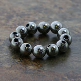 5mm Magnetic Hematite Silverplate Round Mh73