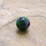 6mm Magnetic Marble Round Dk Green MM03