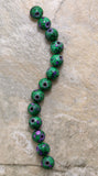 6mm Magnetic Marble Round Dk Green MM03